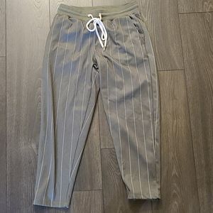 Pinstripe Joggers